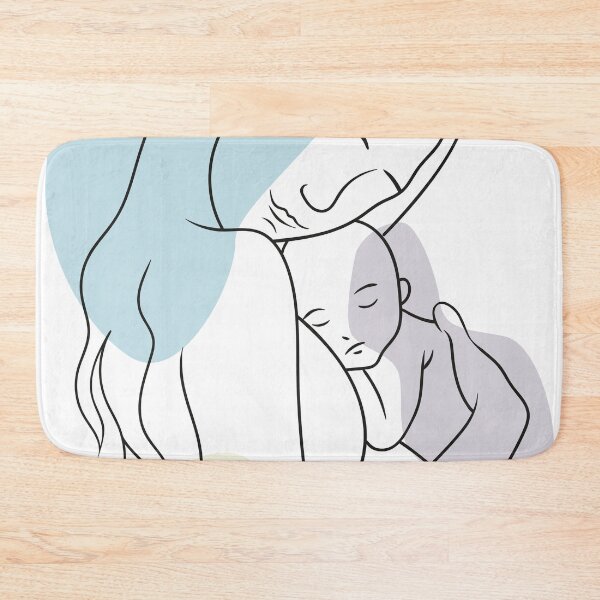 Item preview, OneLine Design Mum and child, a gentle hug designed and sold by OneLine24.