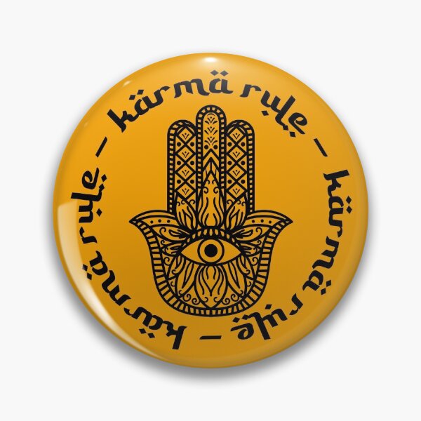 Item preview, Karma Rule - Hamsa Protection Symbol - Orange designed and sold by NoMatterLab.