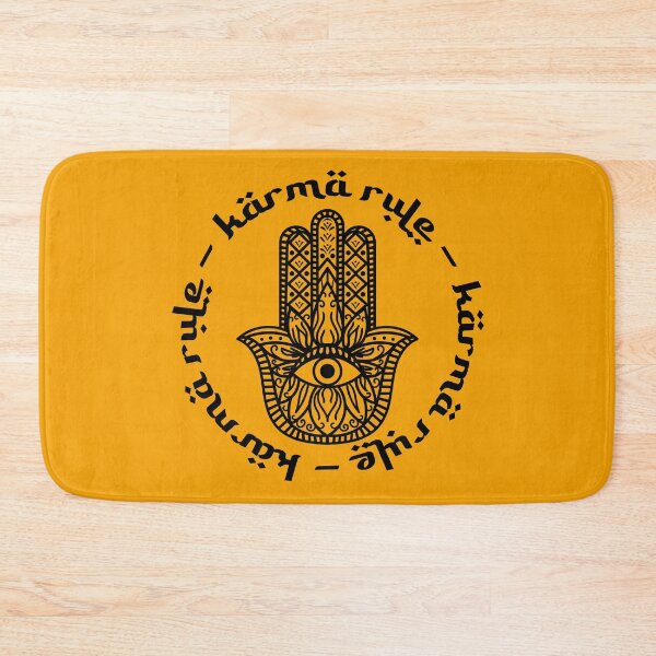 Item preview, Karma Rule - Hamsa Protection Symbol - Orange designed and sold by NoMatterLab.