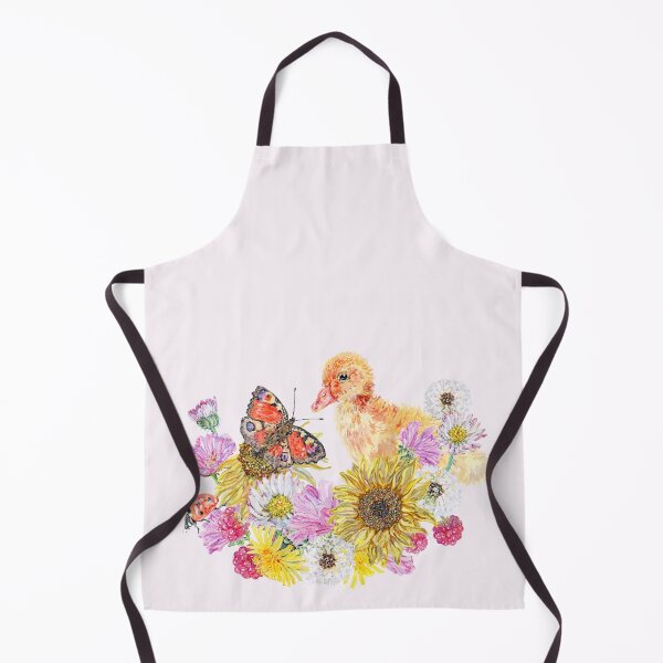 Item preview, Baby Duck in Sunflowers, Daisies and Dandelion Flowers designed and sold by becca-boyce.