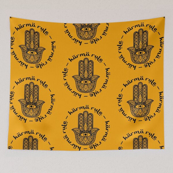 Item preview, Karma Rule - Hamsa Protection Symbol - Orange designed and sold by NoMatterLab.