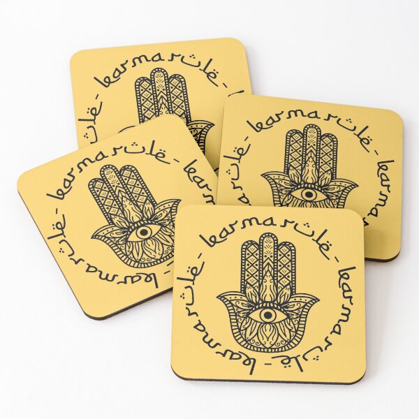 Item preview, Karma Rule - Hamsa Protection Symbol - Yellow designed and sold by NoMatterLab.