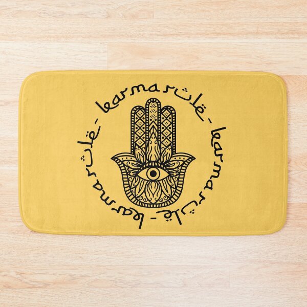 Item preview, Karma Rule - Hamsa Protection Symbol - Yellow designed and sold by NoMatterLab.