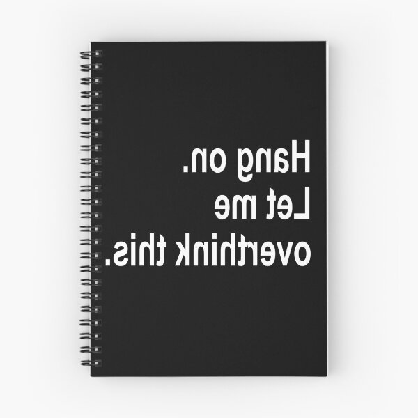 Item preview, flipped text hang on let me overthink this.. designed and sold by araeesha0315.