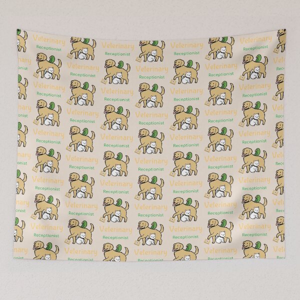 Item preview, Adorable and Cute Dog, Parrot and Cat, Veterinary Receptionists   designed and sold by Wildlife Apparels Inc..