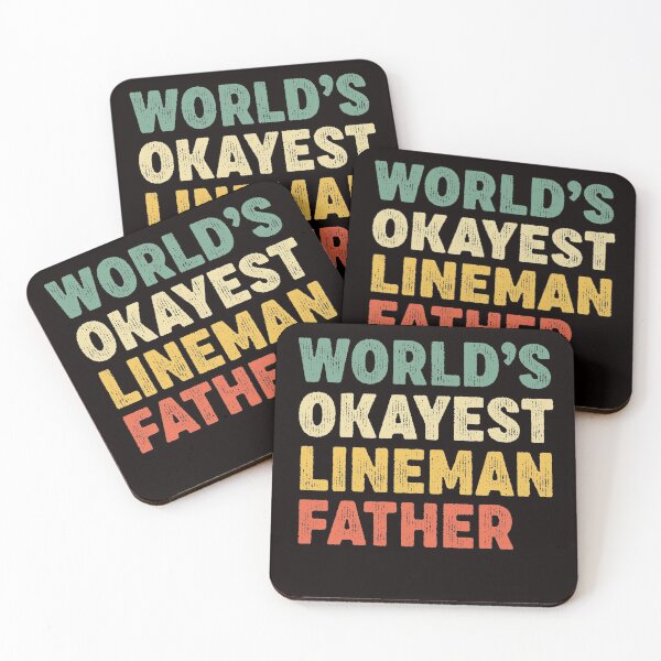 Item preview, Lineman technician father gift, worlds okayest lineman papa  designed and sold by Majesticoo.