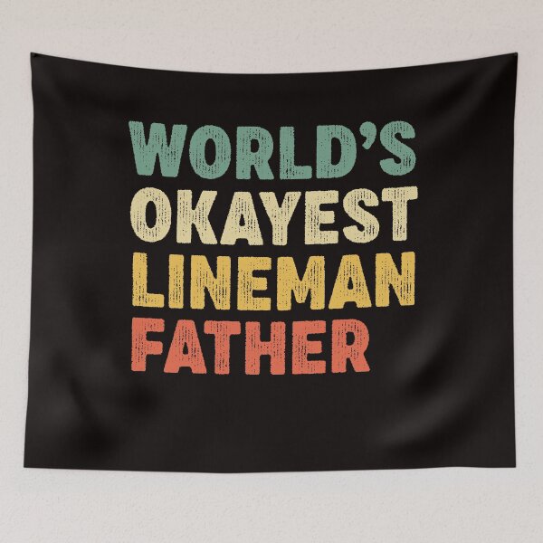 Item preview, Lineman technician father gift, worlds okayest lineman papa  designed and sold by Majesticoo.
