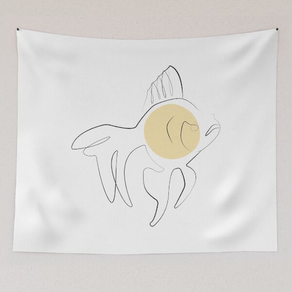 Item preview, OneLine Design goldfish designed and sold by OneLine24.