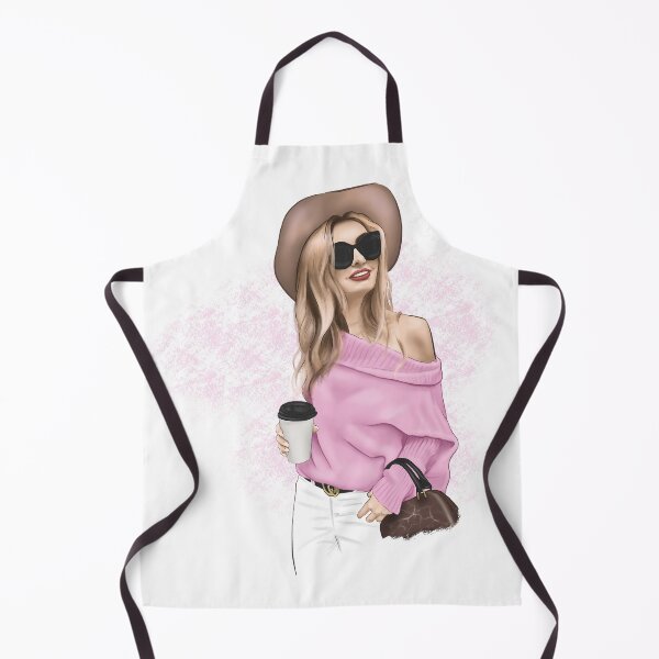Item preview, Hand drawn stylish girl wearing a hat designed and sold by kittencathy.