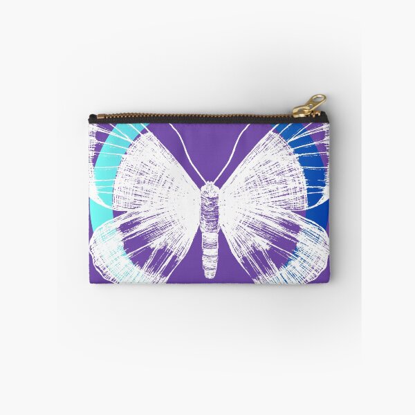 Artikelvorschau, Farbfusion Schmetterling "Weiß Blau Lila" entworfen und verkauft von ProfusionPro.