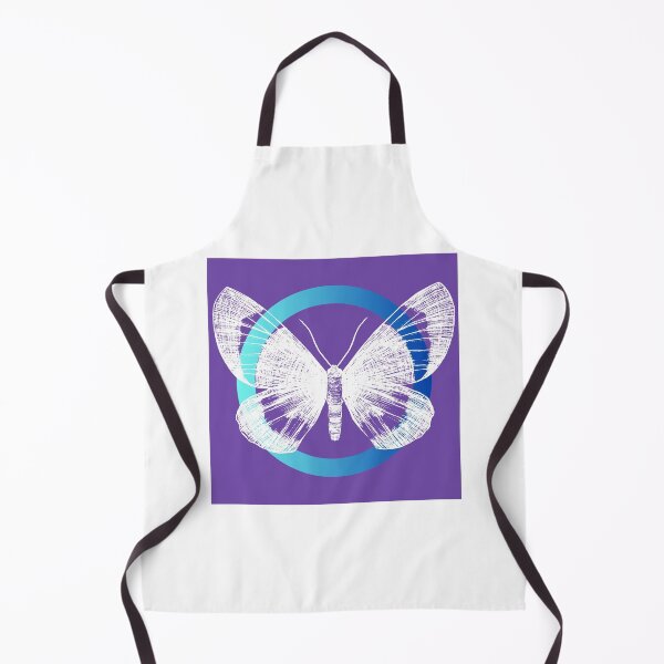 Artikelvorschau, Farbfusion Schmetterling "Weiß Blau Lila" entworfen und verkauft von ProfusionPro.