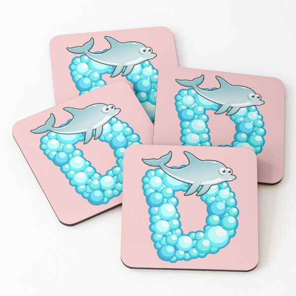 Item preview, Letter D Fishy Bubbly Alphabet designed and sold by PosterpartyCo.