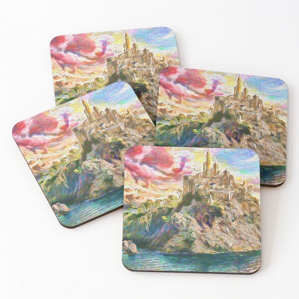 Item preview, Castle on Rock painting designed and sold by kiklop99.