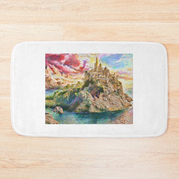Item preview, Castle on Rock painting designed and sold by kiklop99.