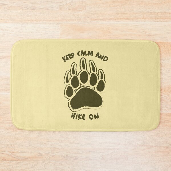 Item preview, Bear footprint thru-hiking design. Keep calm and hike on. designed and sold by NobelFashion.