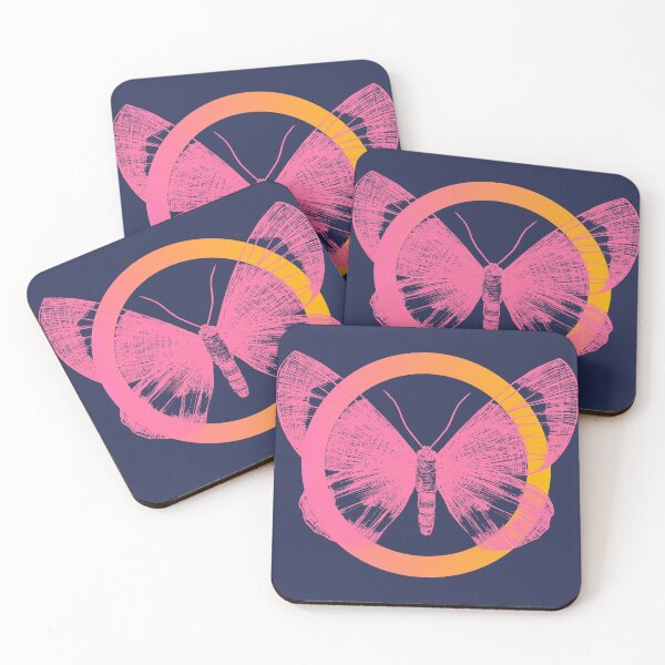 Item preview, Colour Fusion Butterfly "Pink Orange Navy" designed and sold by ProfusionPro.