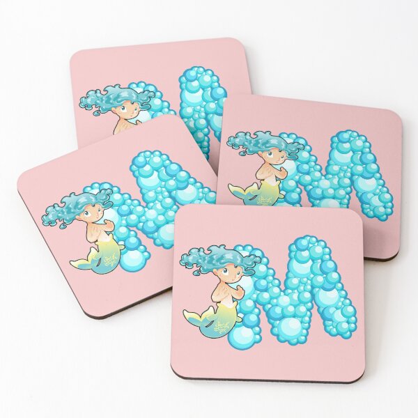 Item preview, Letter M Fishy Bubbly Alphabet designed and sold by PosterpartyCo.