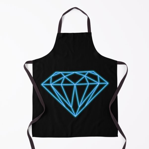 Item preview, Neon Geometric Diamond Gem In Blue designed and sold by Fotografille.