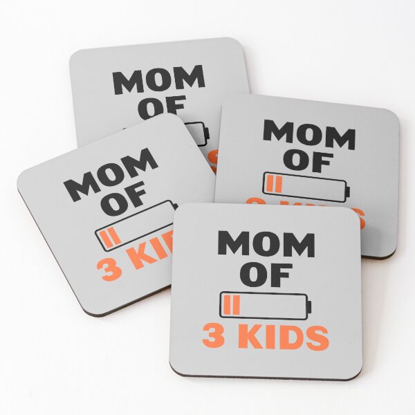 Item preview, Mom of 3 kids designed and sold by Picasmus Tees.