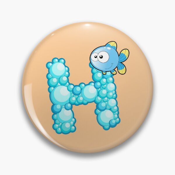 Item preview, Letter H Fishy Bubbly Alphabet designed and sold by PosterpartyCo.