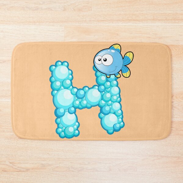 Item preview, Letter H Fishy Bubbly Alphabet designed and sold by PosterpartyCo.