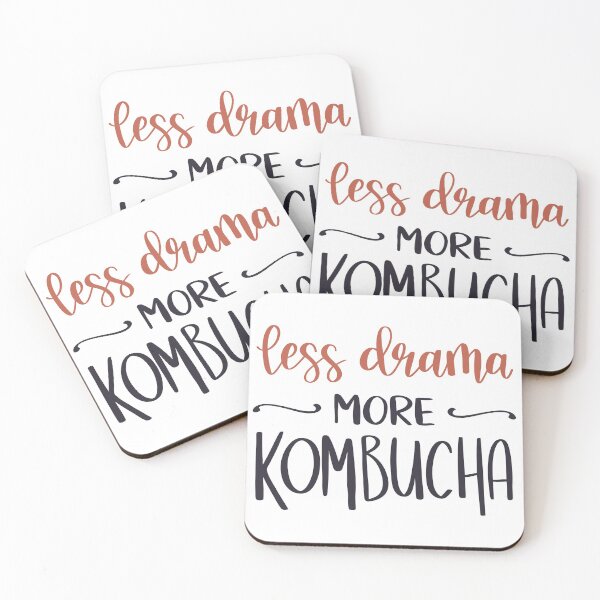 Item preview, Less Drama More Kombucha designed and sold by VerboShop.