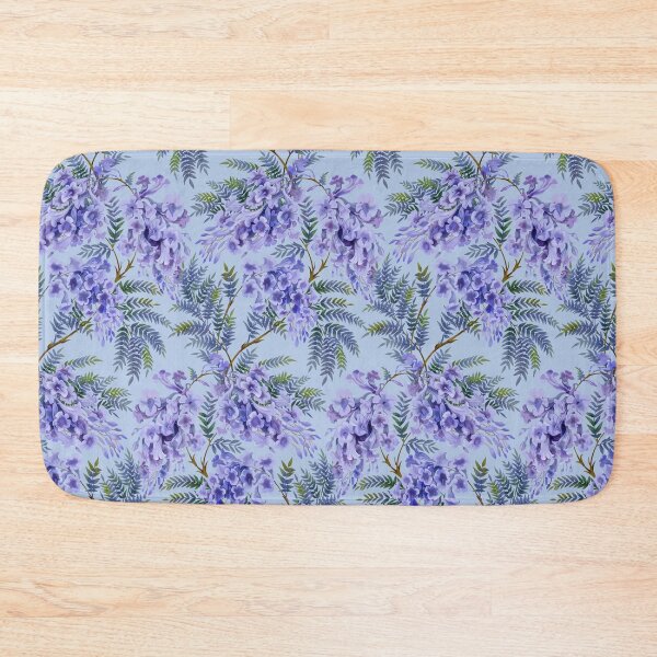 Item preview, Jacaranda tree with flowers and leaves. Seamless pattern designed and sold by fairytaleprints.