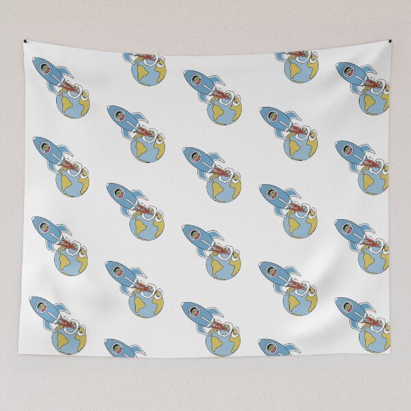 Item preview, Rocket from Earth to Mars with an astronaut designed and sold by saf-saf.