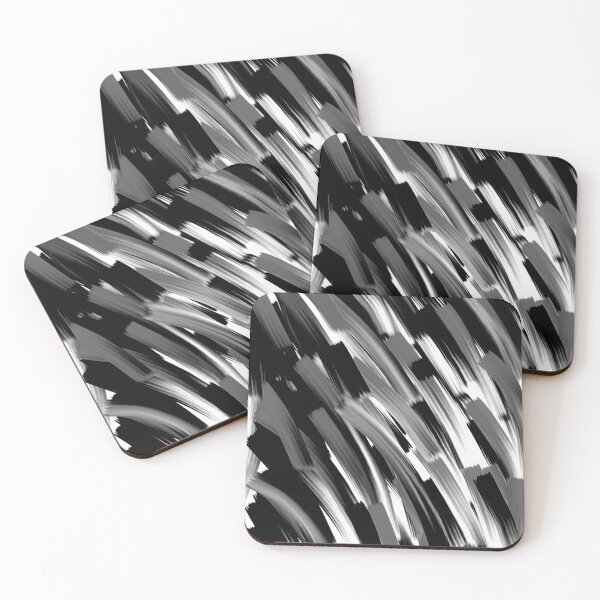 Item preview, Black and white pattern abstract digital illustration  designed and sold by WorldOfWendyArt.