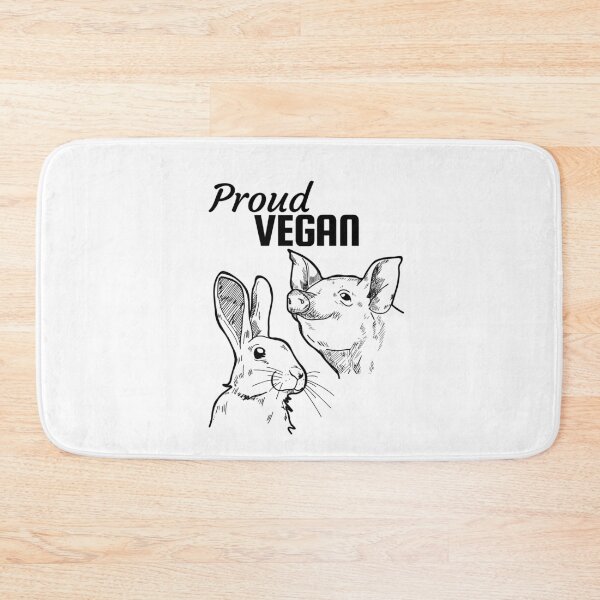 Item preview, Proud vegan T-shirt design with a pig and a bunny designed and sold by Purr95.