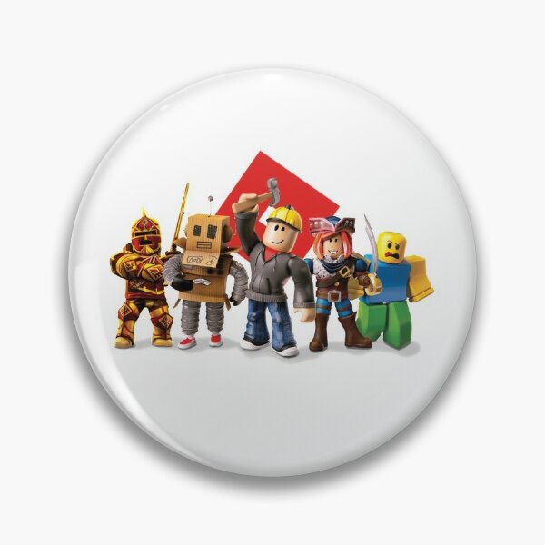 Roblox Characters Pins And Buttons Redbubble - how to pin games on roblox