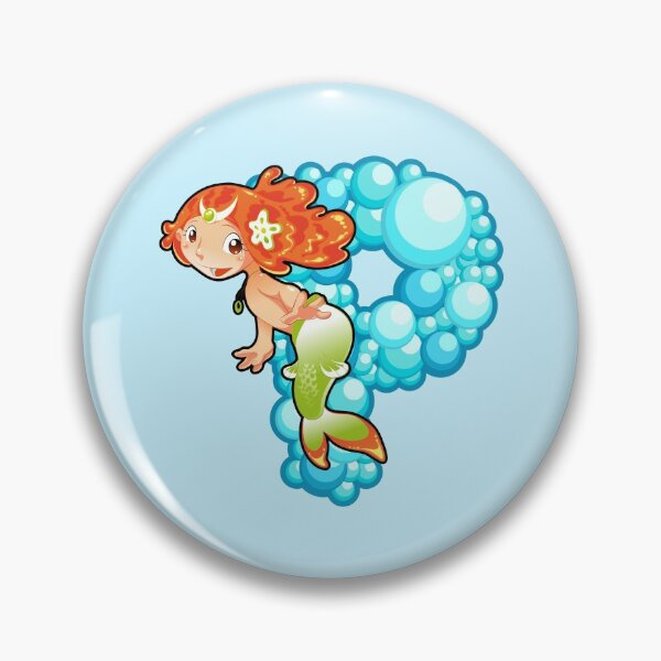 Item preview, Letter P Fishy Bubbly Alphabet designed and sold by PosterpartyCo.