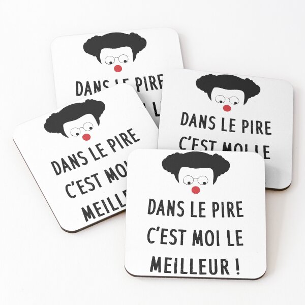 Item preview, Coluche - At worst, I'm the best! Comic humor quote designed and sold by rubislys.