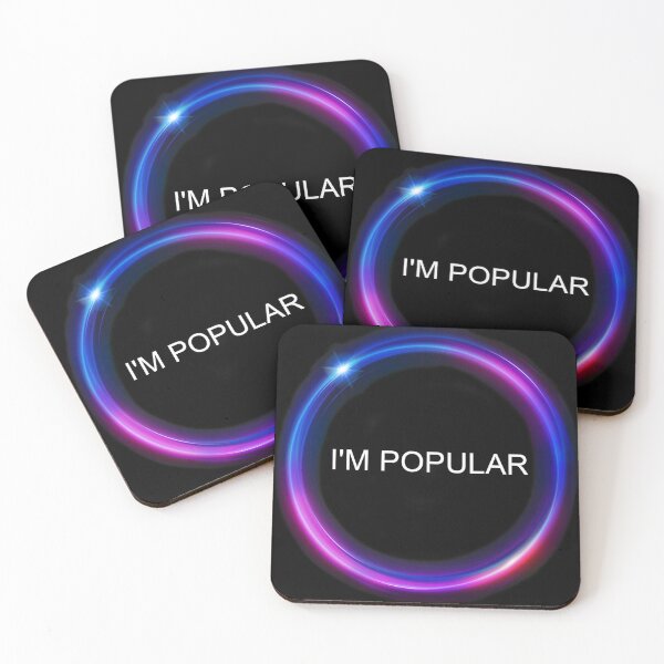 Item preview, The Circle Design I'm Popular T-Shirt designed and sold by dangtoy.