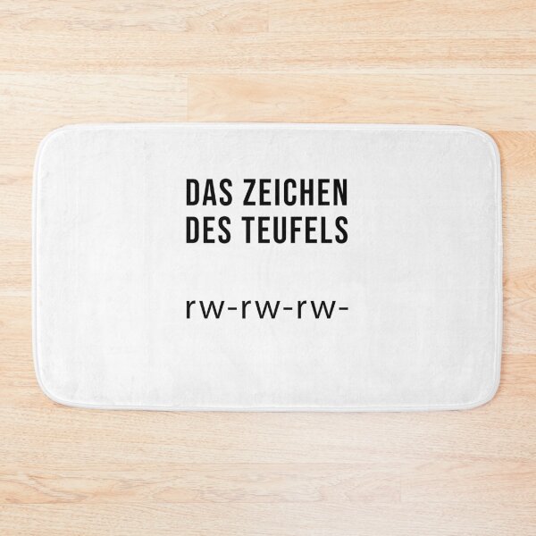 Item preview, The sign of the devil: rw-rw-rw- designed and sold by TopsellerShirts.