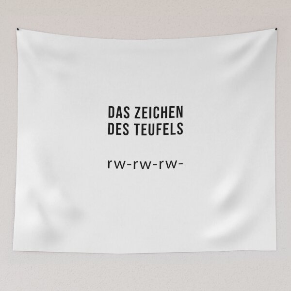 Item preview, The sign of the devil: rw-rw-rw- designed and sold by TopsellerShirts.