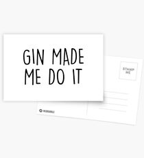 GIn made me do it Postcards