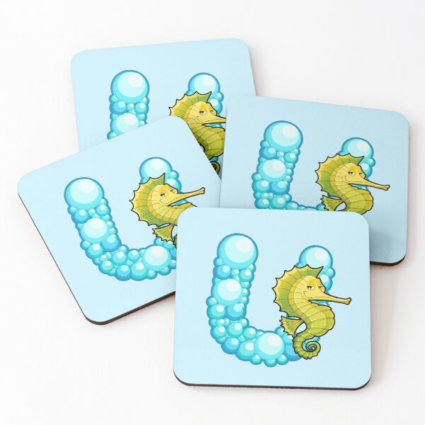 Item preview, Letter U Fishy Bubbly Alphabet designed and sold by PosterpartyCo.