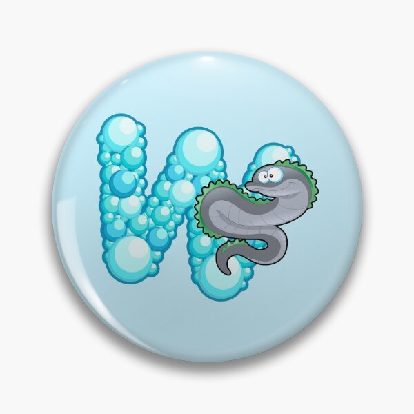 Item preview, Letter W Fishy Bubbly Alphabet designed and sold by PosterpartyCo.