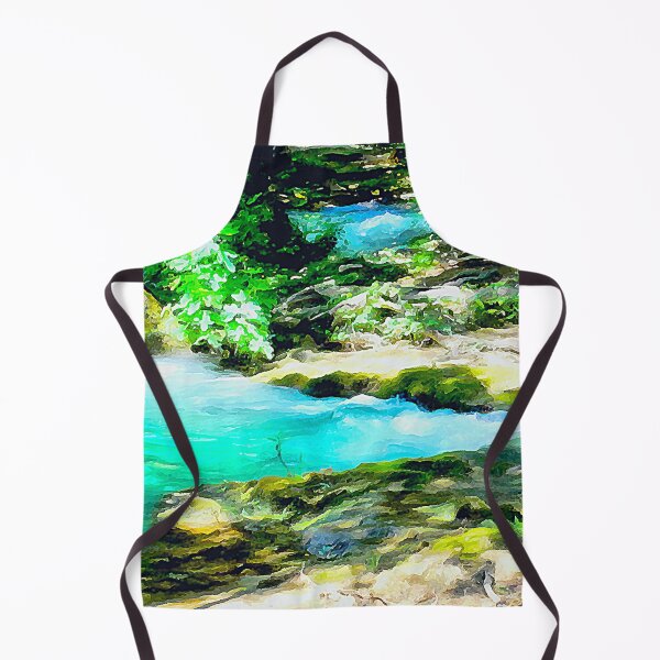 Item preview, oil painting mountain lake designed and sold by cutecrazytshirt.