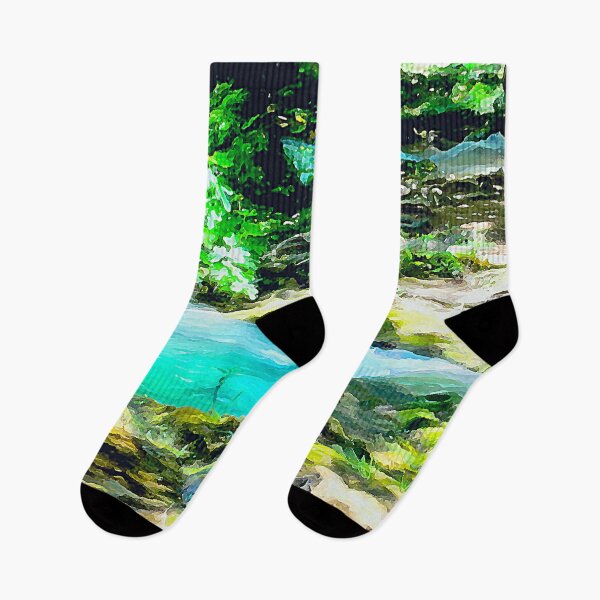 Item preview, oil painting mountain lake designed and sold by cutecrazytshirt.