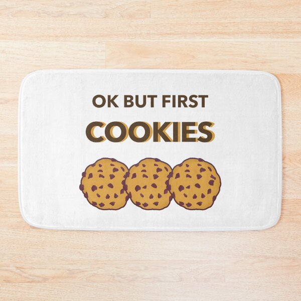Item preview, OK but first cookies | Cookie Lover | cookies | cookie gifts designed and sold by Lindsay Marie Patterns.