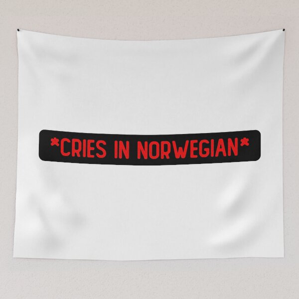 Item preview, Cries In Norwegian TV designed and sold by Sour Soul.