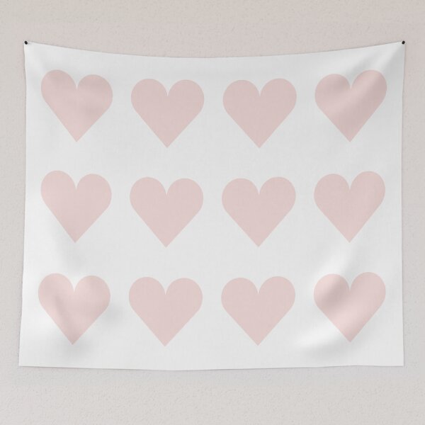 Item preview, Large PALE PINK and WHITE LOVE HEARTS designed and sold by RachelMacht.