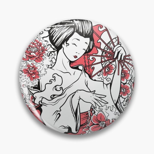 Item preview, Geisha with flowers designed and sold by PassKoms.
