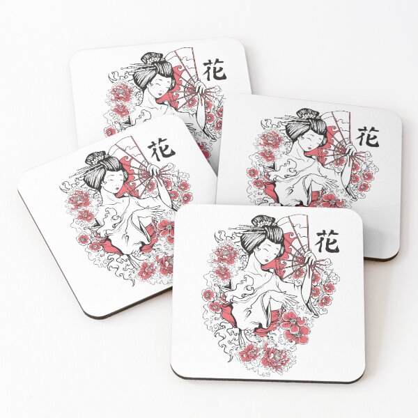 Item preview, Geisha with flowers designed and sold by PassKoms.