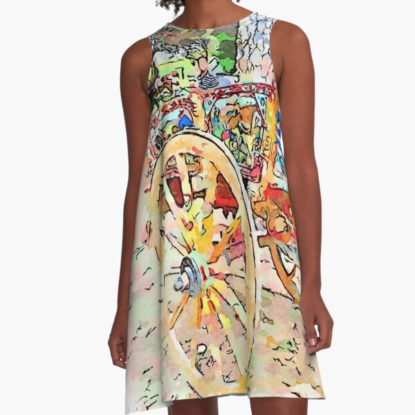 Sicilian cart A-Line Dress