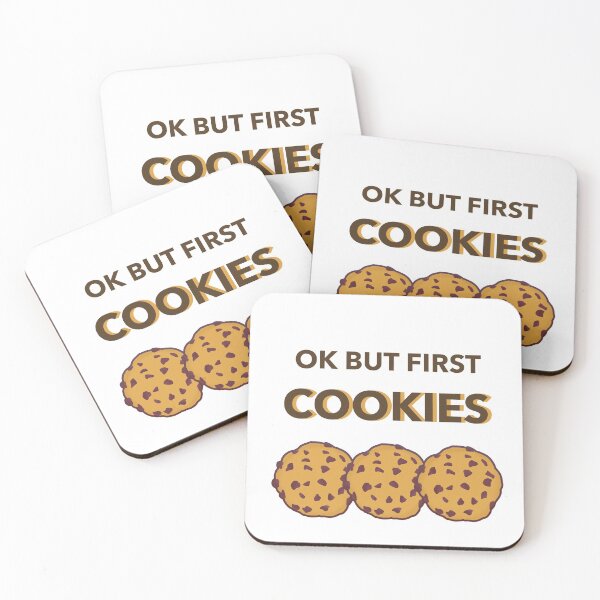 Item preview, OK but first cookies | Cookie Lover | cookies | cookie gifts designed and sold by Lindsay Marie Patterns.