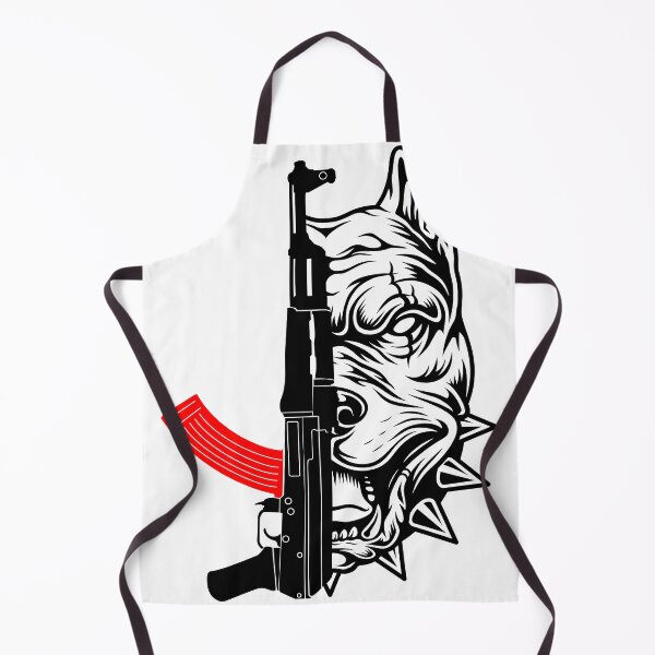 Item preview, AK47 Kalashnikov with Pitbull BAD designed and sold by OneLine24.