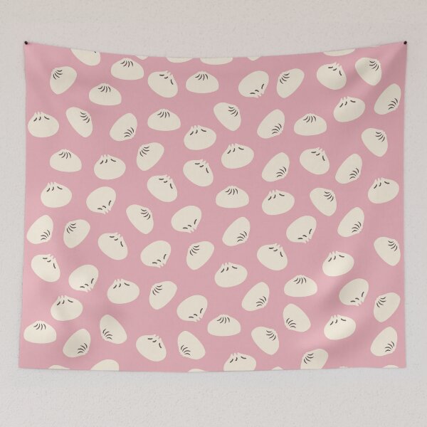 Item preview, Cute Dumplings Pattern on Pink Background designed and sold by kapotka.